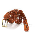 Romantic rural natural style braided leather rope hand-made belt